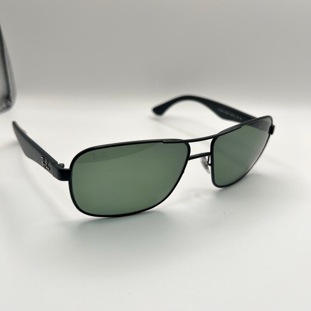 Ray-Ban RB3516 006/9A Sunglasses Polarized Black 59-15-140 DAMAGED Italy
